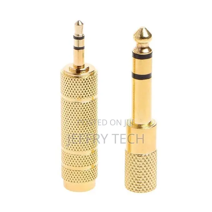 2pcs 6.5mm 1/4 Female to 3.5mm 1/8 Male Stereo Audio Mic Pl