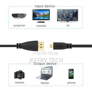 1m 1080P Micro HDMI to HDMI Adapter Cable Cord for Phone Tab