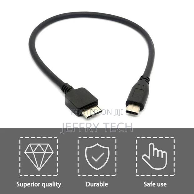 USB C to Micro USB Cable Type C to Micro B for WD My Passpor - thumbnail 3