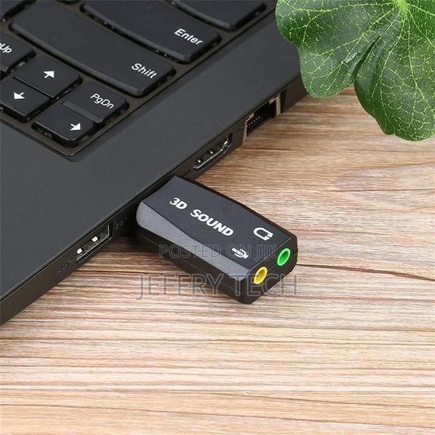 Sound Card Adapter 5.1 for PC Laptop Black - thumbnail 2
