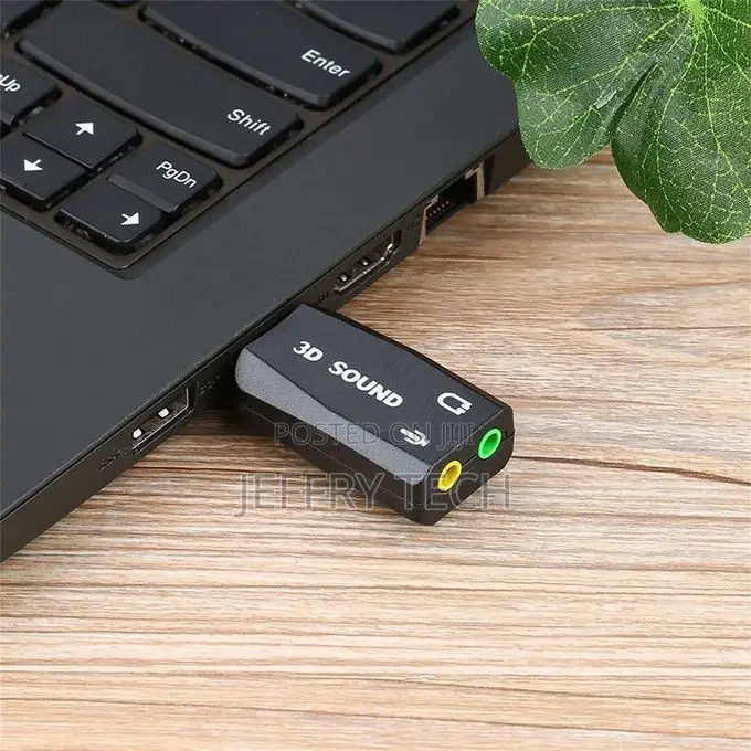 Sound Card Adapter 5.1 for PC Laptop Black