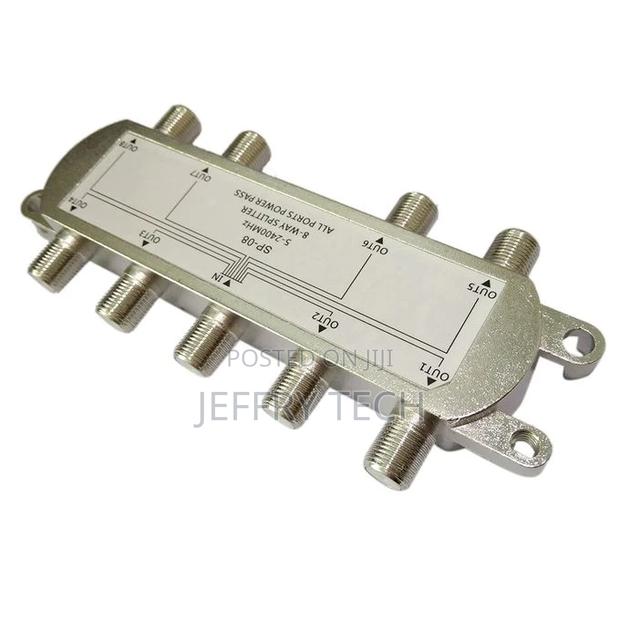 8-Way Signal Satellite Splitter TV Aerial RF Coaxial Cable S