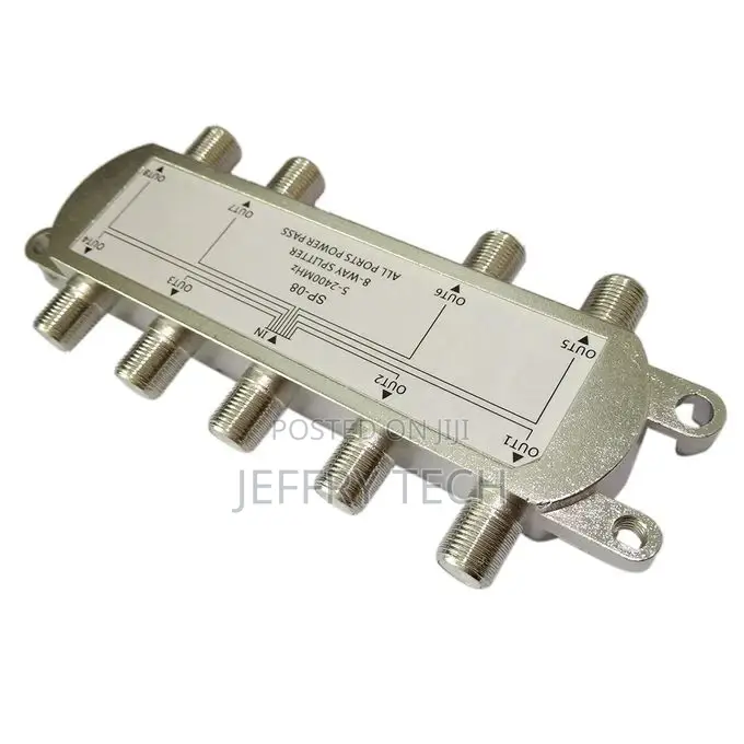 8-Way Signal Satellite Splitter TV Aerial RF Coaxial Cable S