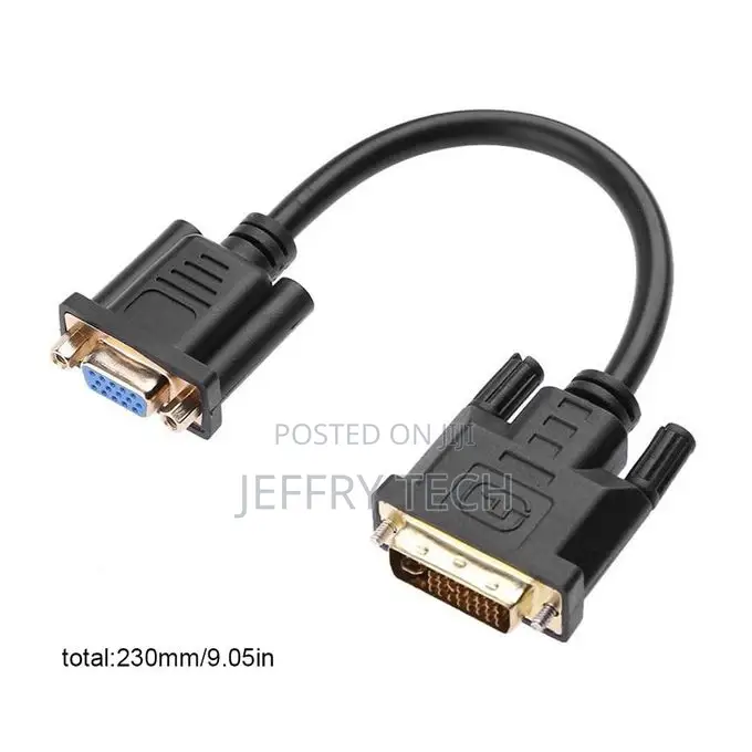1080p DVI-D 24+5 Pin Male to VGA 15pin Female Active Cable A