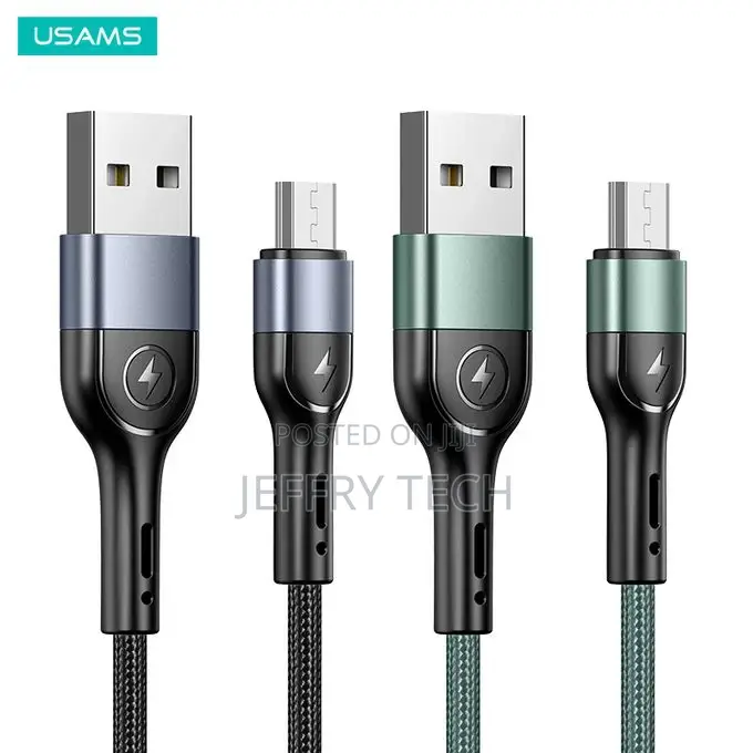 Usams Us- U55 Micro Aluminium Alloy Braided Data Cable 1M