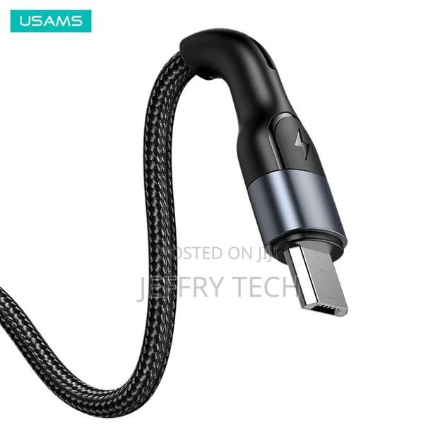 Usams Us- U55 Micro Aluminium Alloy Braided Data Cable 1M - thumbnail 2