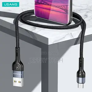 Usams Us- U55 Micro Aluminium Alloy Braided Data Cable 1M