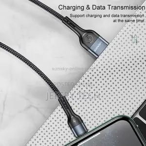Usams Us-U55 Lightning Aluminium Alloy Braided Data Cable 1M