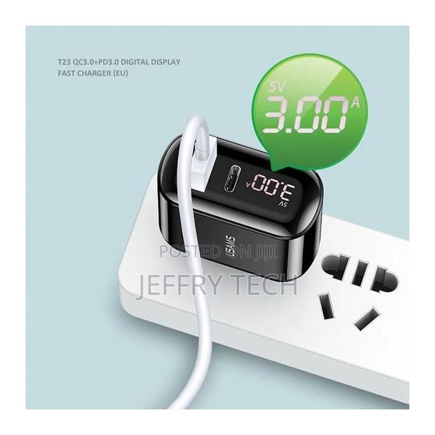 Usams Qc 3.0 18W Digital Display Fast Charger (Eu) - thumbnail 3