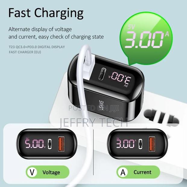 Usams Qc 3.0 18W Digital Display Fast Charger (Eu) - thumbnail 4