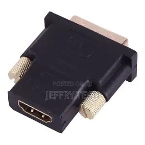 HDMI 19pin Female to DVI 24+1 Pin Male Adapter (Gold Plated)
