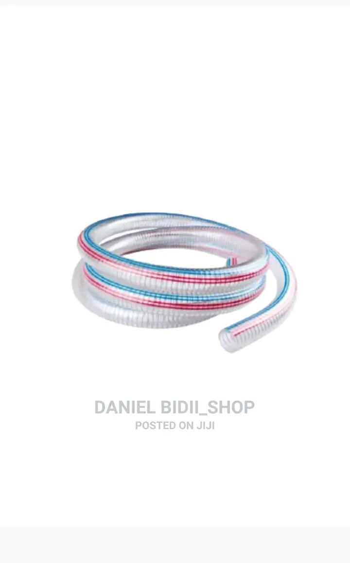 Clear Spring Suction Hose Pipes Threaded 1inch 30mtrs