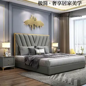 Modern Bed,/ Plus Two Side Drawers