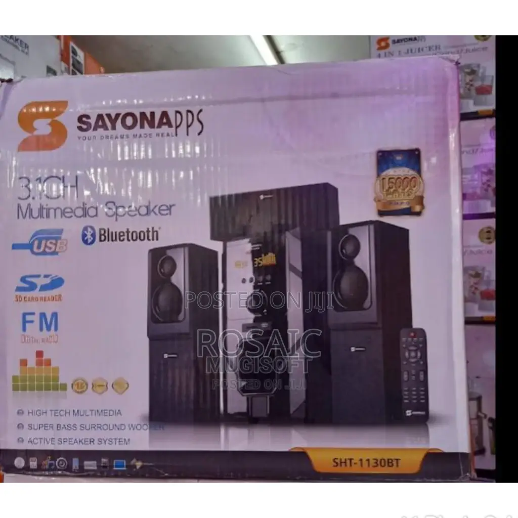 3.1CH SHT-1131BT Sayona Woofer With Bluetooth and FM Radio