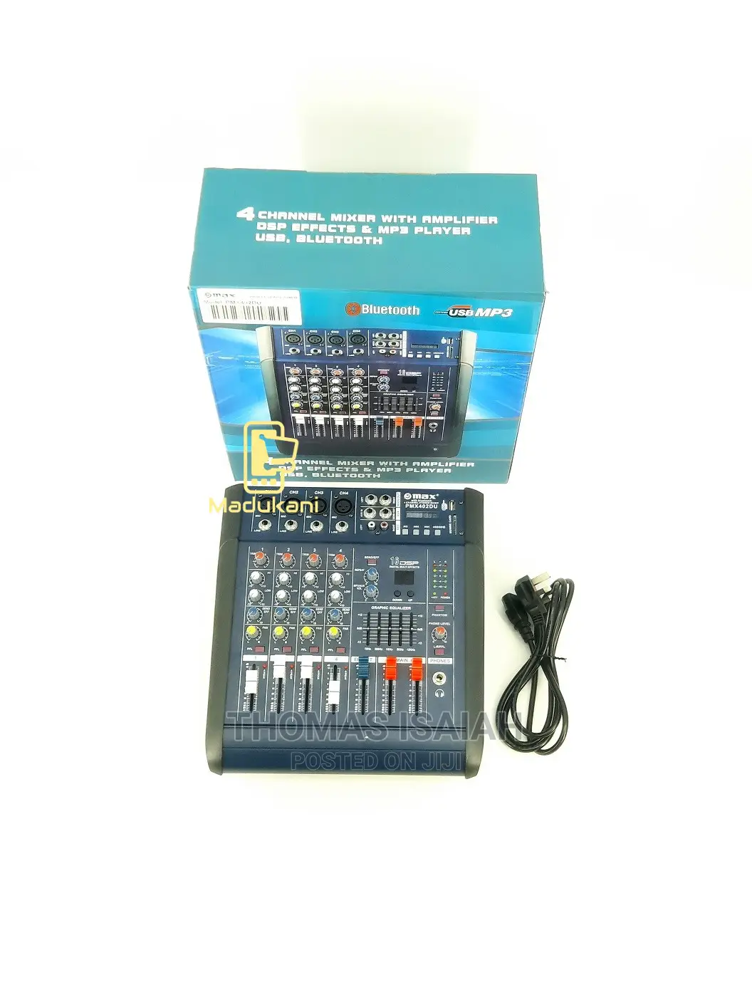 Max Pmx402du 4 Channel Powered Mixer Mixing Console Bluetoot