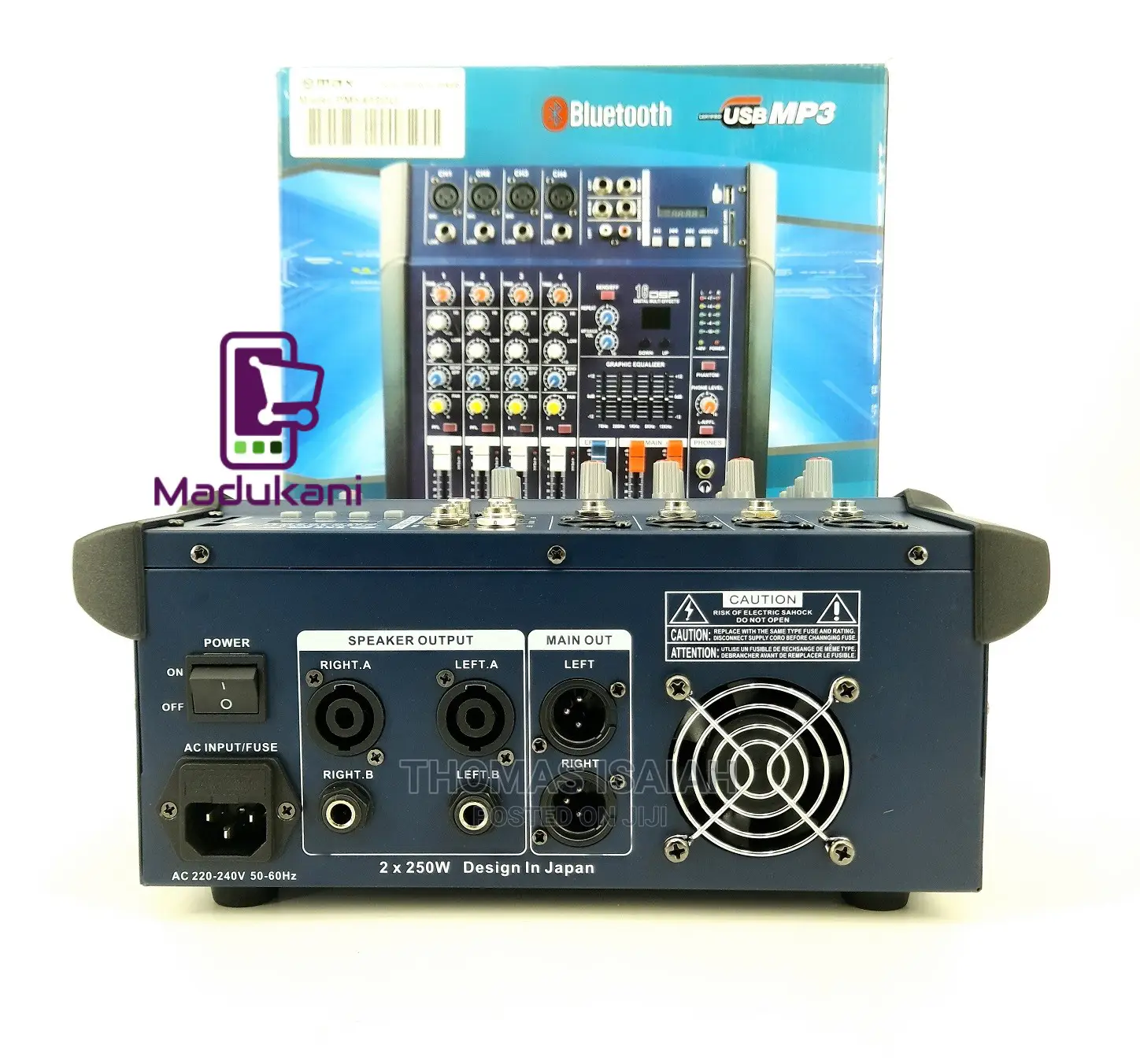 Max Pmx402du 4 Channel Powered Mixer Mixing Console Bluetoot