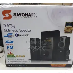 SHT-1142BT Sayona 3.1CH Multimedia Speaker With Tall Boys