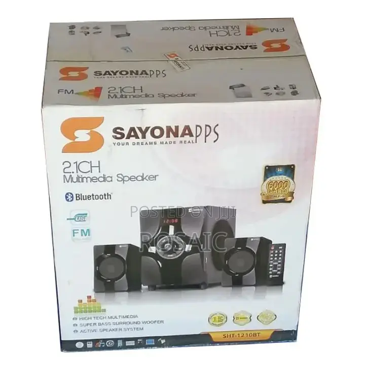 SHT-1210 2.1CH Sayona Multimedia Sound System With Bluetooth