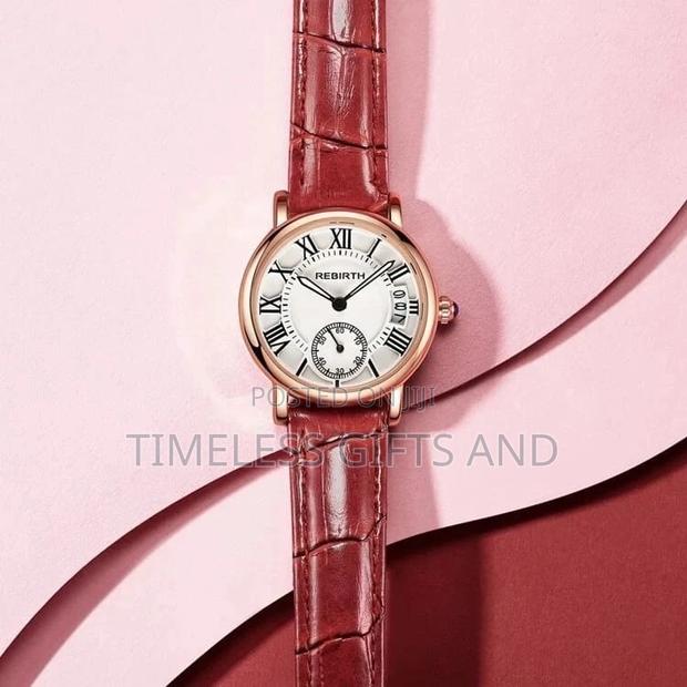 Rebirth 2012 Ladies Red Leather Watch - thumbnail 2