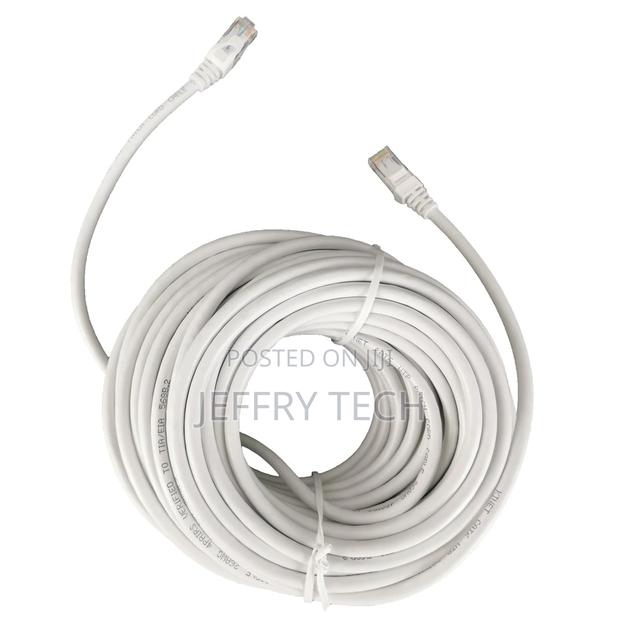 20m White Ethernet Network Lan Cable CAT6 UTP 1000mbps RJ45 - main view