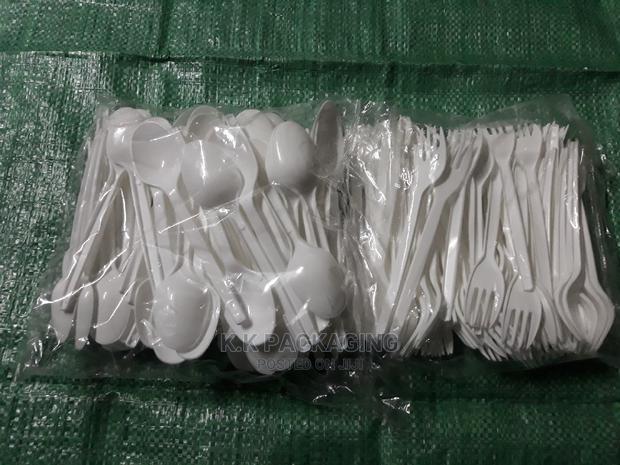 Plastic Disposable Spoons - main view