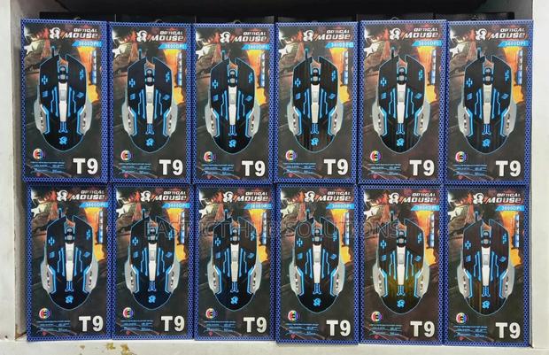 Optical Gaming Mouse T9 USB Wired 6 Buttons LED 2400 DPI