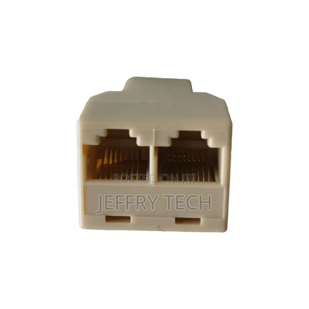 RJ45 Ethernet LAN Network Y Splitter Double Adapter Cable Co
