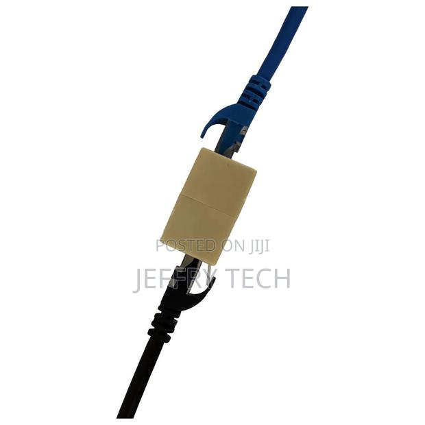 RJ45 Coupler Cat7 Cat6 Cat5 Ethernet Cable Extender Joiner L - thumbnail 3