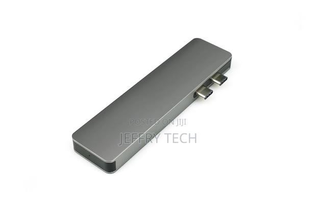 7-In-1 USB C Pass-Through Hub With 4K 30hz HDMI (Space Grey) - thumbnail 2