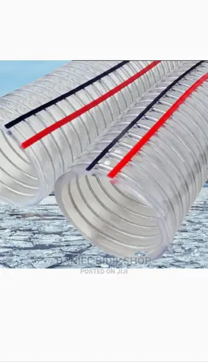 Clear Spring Sunction Hose Pipes Threaded 5inch 15mtrs