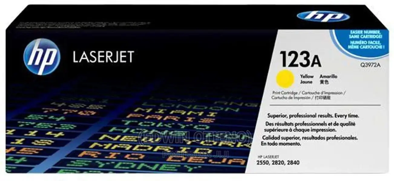 Original HP 123A Yellow Toner Cartridge