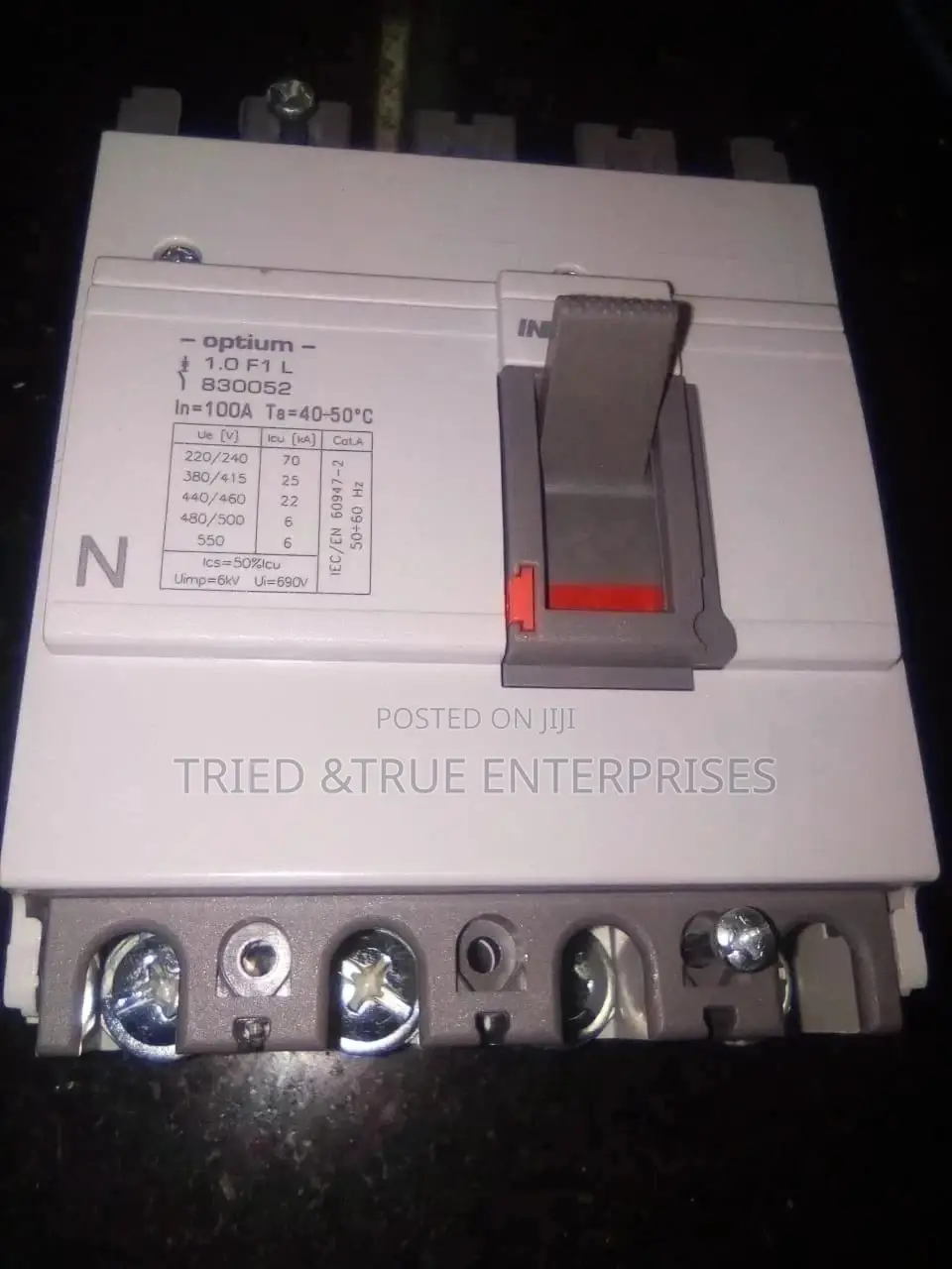 100amps Indoasian 4pole Mccb