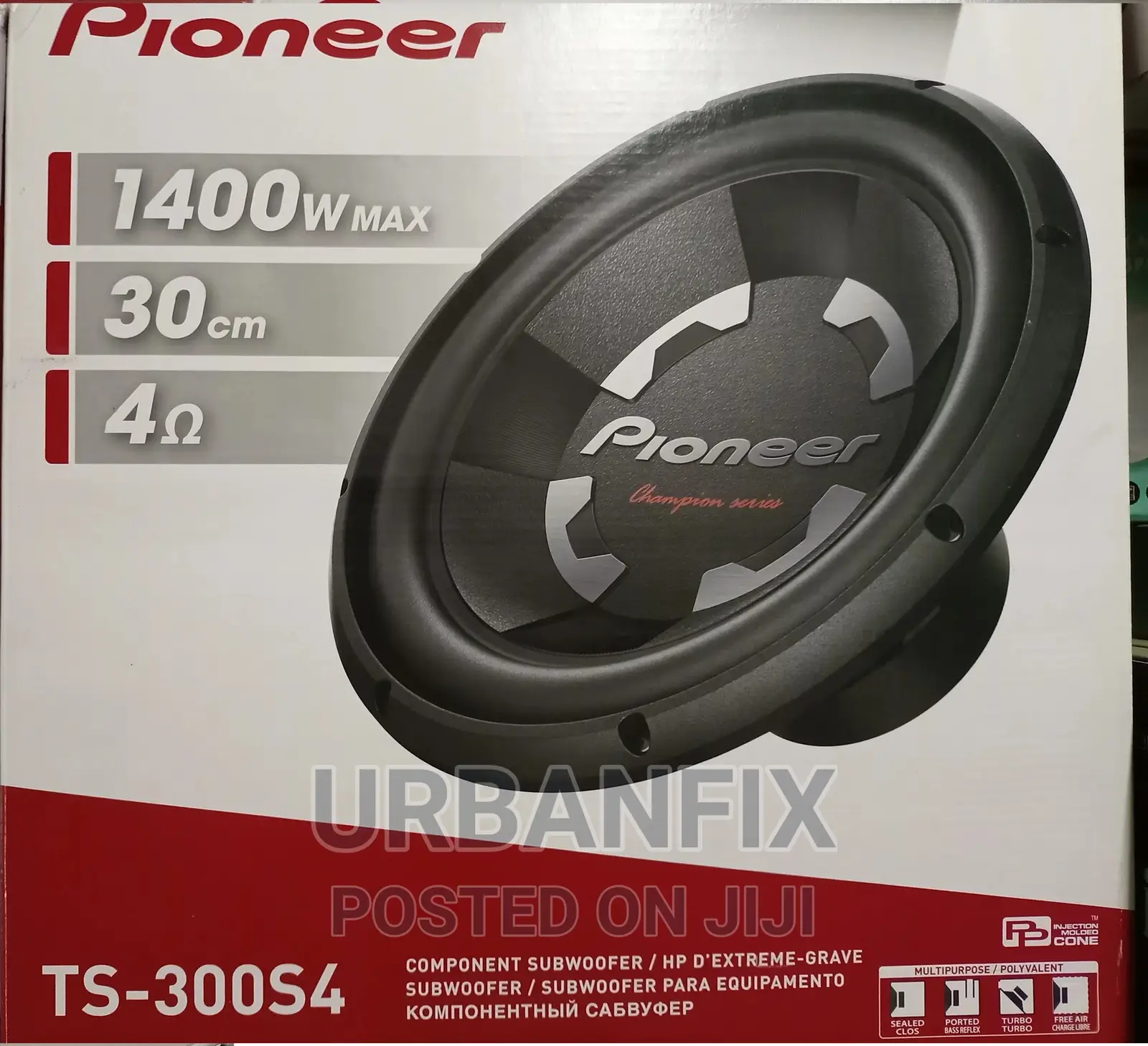 Pioneer 1400watts Double Magnet Subwoofer