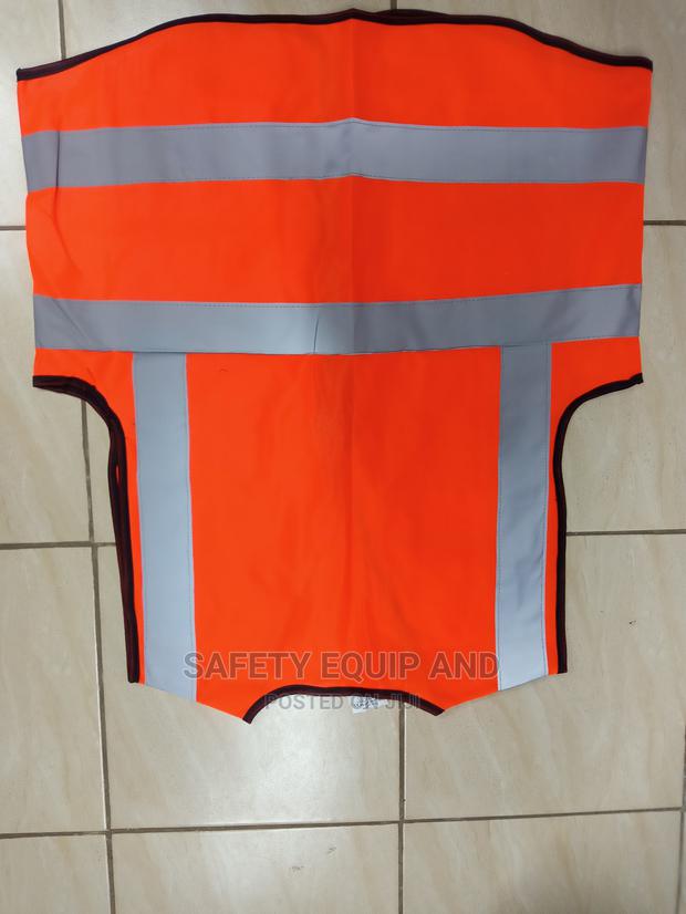 Bright Orange Hslf Coat With Reflector - main view