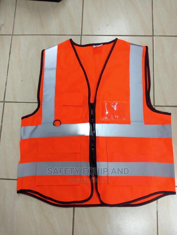 Bright Orange Hslf Coat With Reflector - thumbnail 3