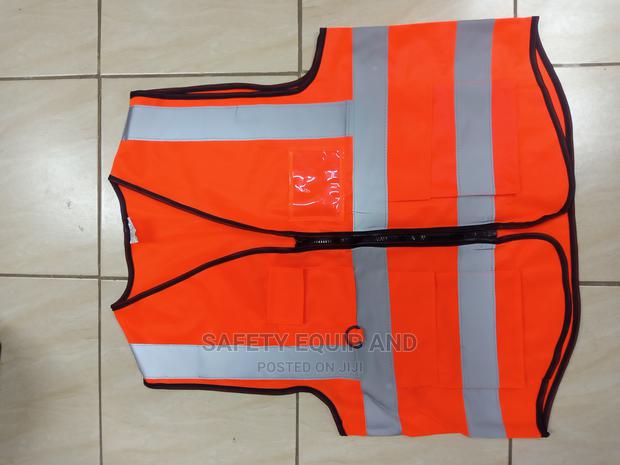 High Visibility Reflective Vest-Orange - thumbnail 2