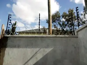 Electric Fence Fitted With Razor