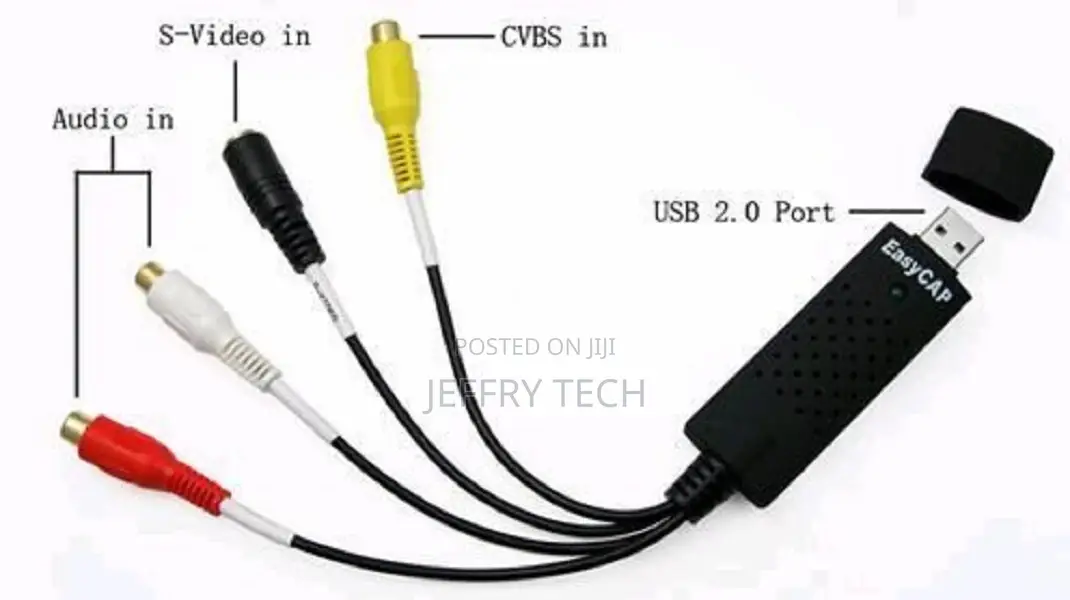 Easy Cap USB 2.0 to 4 Records AV Signal on Computer