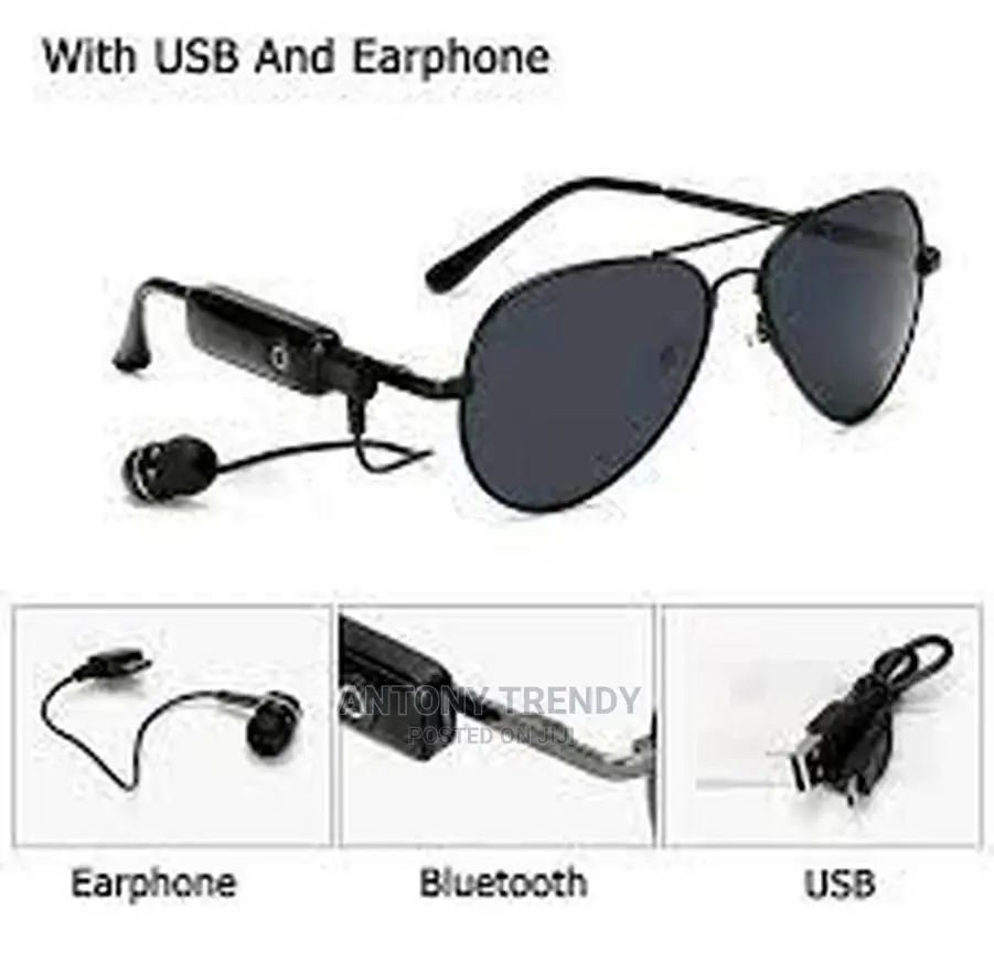 Smart Bluetooth Headset Sunglasses Driving Music Call Answer