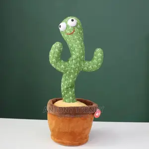Luminous Cute Stuffed Flowerpot Dancing Talking Electric