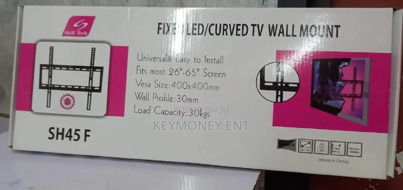 FIXED CURVED TV Wall Mount 26-65 Inches