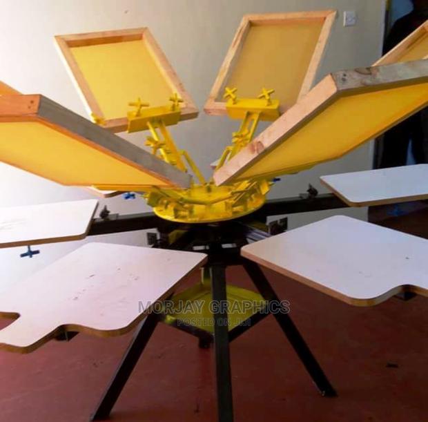 Screen Printing 6 Color/ 6 Station Manual T-Shirt Machine