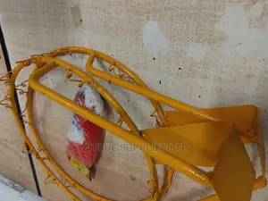 A Pair Of Heavy Duty Basketball Hoop/Ring With Nets-yellow