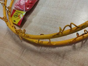 A Pair Of Heavy Duty Basketball Hoop/Ring With Nets-yellow