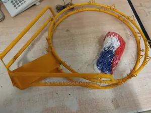 A Pair Of Heavy Duty Basketball Hoop/Ring With Nets-yellow
