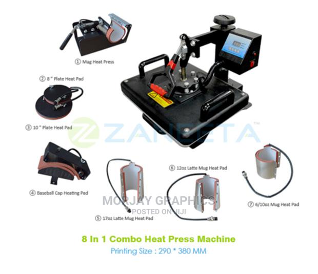 Upgraded 8 in 1 Digital T-Shirt Printing Heat Press