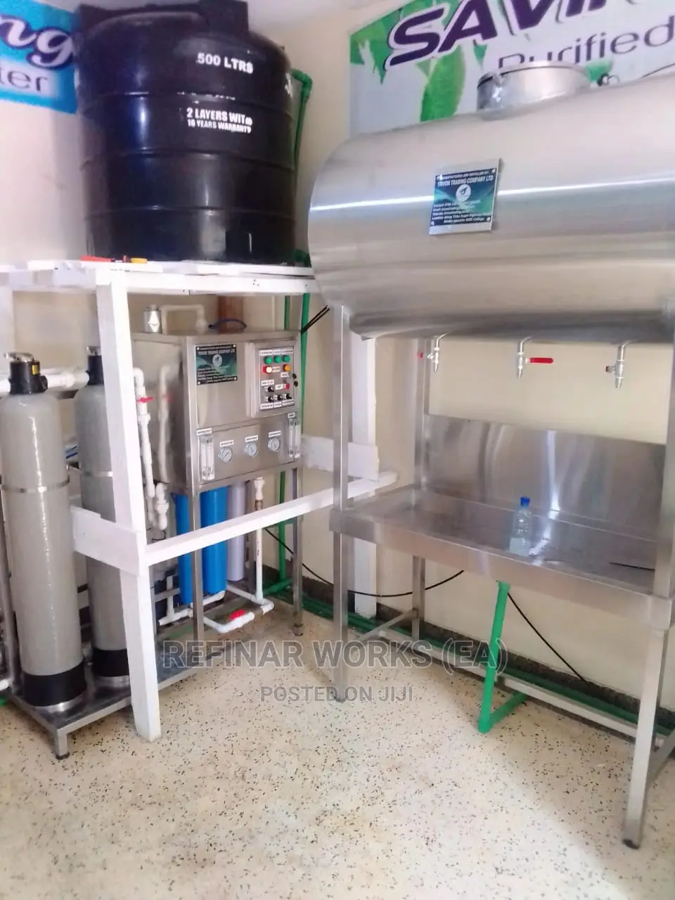 Guide on Starting Water Purification, Refilling Packaging