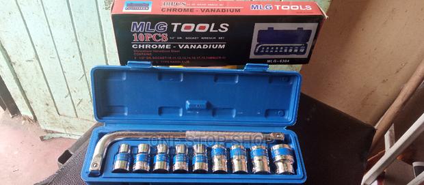 MLG 10pcs Chrome Vanadium 1/2 DR. Socket Wrench Set - main view
