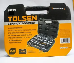Tolsen 22pcs 1/2′′ Socket Set