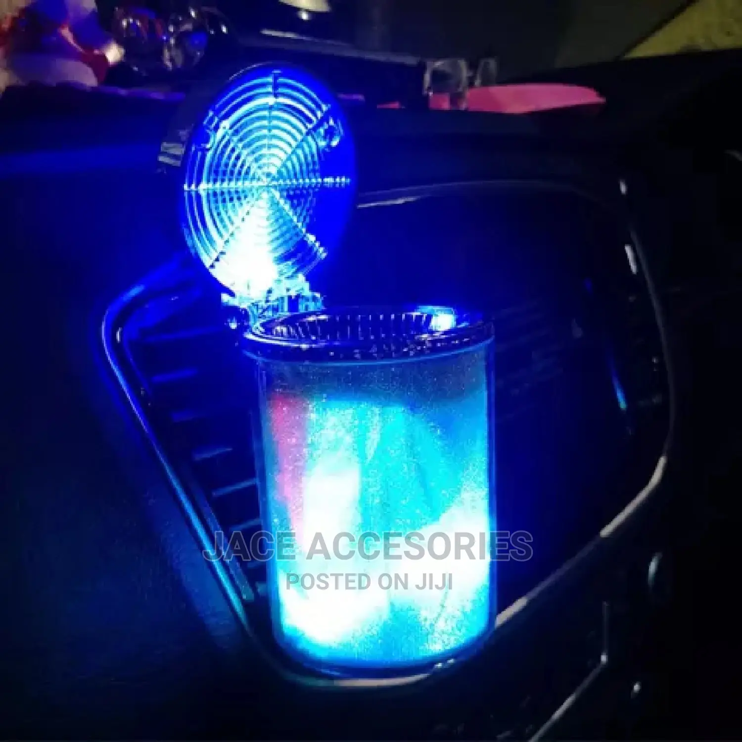 Car Ash Tray With Colorful Led Lights